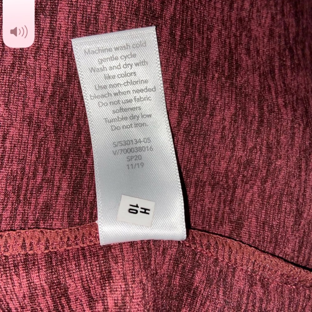Athleta Uptempo Short Crop Hoodie Top Size XXS Super Soft Antique Burgundy - Picture 12 of 12